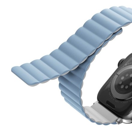 Ремешок Uniq Revix reversible Magnetic для Apple Watch 42-44-45-49 мм, белый/голубой