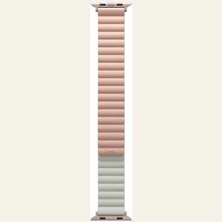 Ремешок Uniq Revix reversible Magnetic для Apple Watch 42-44-45-49 мм, розовый/бежевый