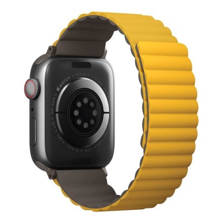 Ремешок Uniq Revix reversible Magnetic для Apple Watch 42-44-45-49 мм, горчичный/хаки