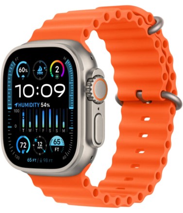 Часы Apple Watch Ultra 2 GPS + Cellular, 49 мм ремешок Ocean (оранжевый)