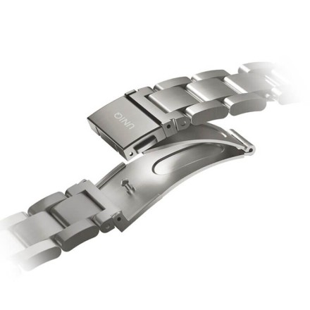 Ремешок Uniq OSTA Steel Strap для Apple Watch 42-44-45-49 мм, серебристый