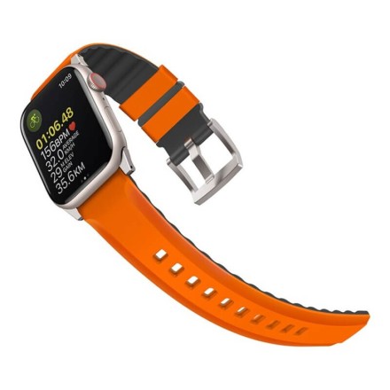 Ремешок Uniq Linus Airosoft silicone strap для Apple Watch 42-44-45-49 мм, оранжевый