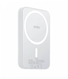 Внешний аккумулятор WiWU Snap Cube Magnetic Wireless Charger Power Bank 5000mAh белый