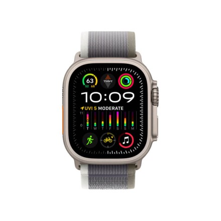 Часы Apple Watch Ultra 2 GPS + Cellular, 49 мм ремешок Trail (зеленый/серый), размер S/M