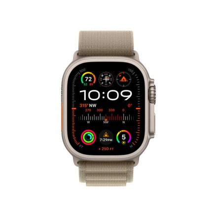 Часы Apple Watch Ultra 2 GPS + Cellular, 49 мм ремешок Alpine (оливковый), размер L