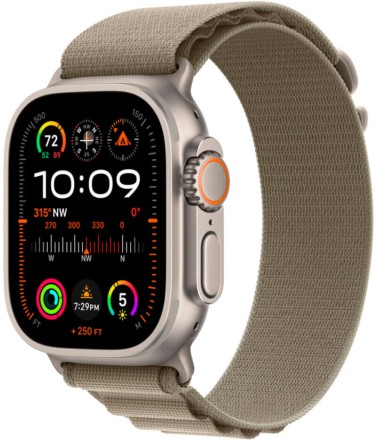 Часы Apple Watch Ultra 2 GPS + Cellular, 49 мм ремешок Alpine (оливковый), размер M