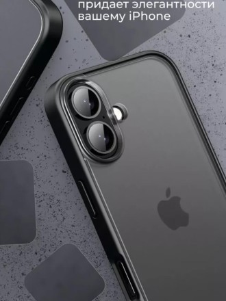 Чехол накладка для iPhone 16 Plus Gurdini Shockproof (черный)