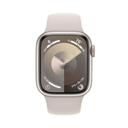 Часы Apple Watch Series 9, 45 мм спортивный ремешок (сияющая звезда), размер M/L