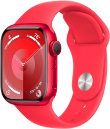 Apple Watch Series 9, 45 мм спортивный ремешок (PRODUCT)RED, размер M/L