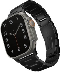 Ремешок Uniq OSTA Steel Strap для Apple Watch 42-44-45-49 мм, черный