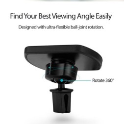 Автомобильный держатель Pitaka MagMount Qi Car Vent для решетки